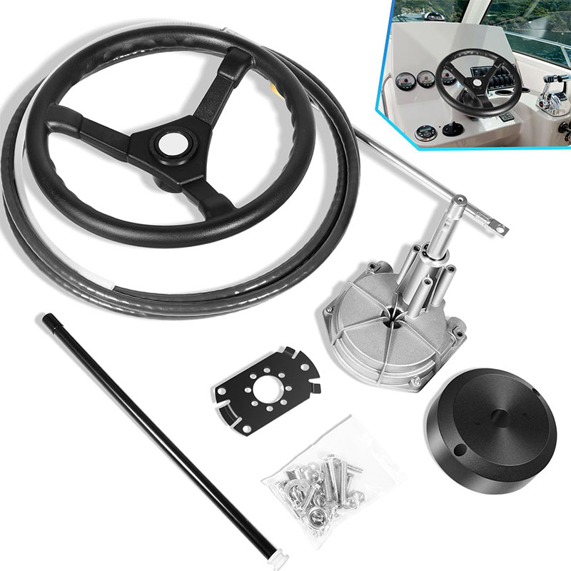 Fishing Boat Steering Wheel - Sistema de dirección para barcos, kit