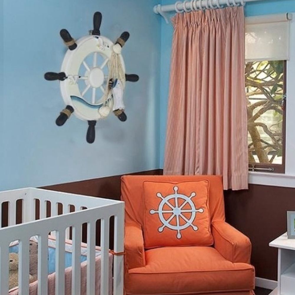 Decoración de madera vintage d - Fishing Boat Steering Wheel reseña y precio