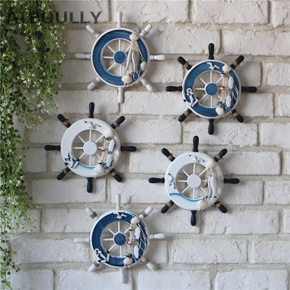 Decoración de estilo mediterrá - Fishing Boat Steering Wheel reseña y precio